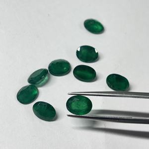Esmeralda Zambiana Natural, Forma Ovalada, Facetada, Verde, Gema Suelta para Joyería, Preciosa, Certificada, de 2x4 mm a 8x10 mm - Product Image 4