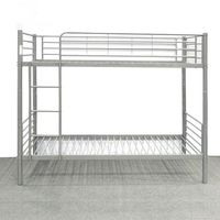 Lit superposé double en métal réglable moderne pour la maison, la chambre, l'appartement, le salon, l'hôtel ou l'hôpital