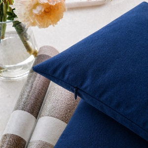 100% Cotton Canvas Cushion Cover Royal Blue Premium Thick Sofa <b>Pillow</b> Case Decorative Home Use - Product Image 6