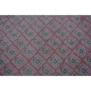 Alfombra turca Vintage grande de 3,5x11,4 pies, patrón abstracto de lana verde rosa, respaldo de látex para pasillo, modelo de habitación, alfombra rectangular - Product Image 5