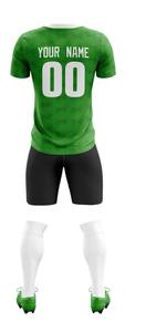 Conjunto de Uniforme de Fútbol Personalizado para Escuelas, Duradero, 100% Poliéster, Transpirable, Ligero, Estampado, de Manga Corta - Product Image 4