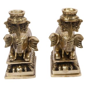 Christmas Home Decoration Antique Candlestick Holders <b>Taper</b> Brass Metal <b>Candle</b> Holder Gold wholesale manufacturer supplier - Product Image 1