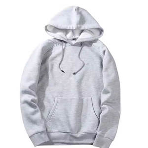 Patrón sólido 100% algodón liso Sudadera con capucha Color personalizado Sudadera básica con cuello redondo para invierno - Product Image 3