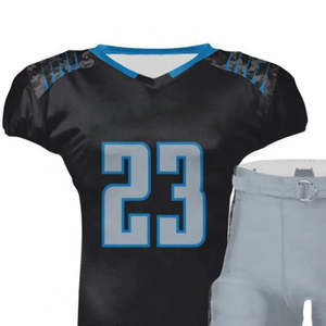 Ensemble d'uniformes de football américain dernier cri, vêtements respirants de qualité supérieure pour adultes avec logo personnalisé, vêtements de sport en polyester. - Product Image 4