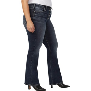 Haute qualité dames coton cheville longueur pantalon femmes décontracté respirant Denim jean belle argent boutons broderie lavé - Product Image 4