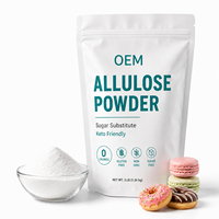 Poudre d'Allulose de Qualité Alimentaire, Édulcorant Naturel pour la Pâtisserie, les Boissons, la Confiserie, OEM ODM, Vente en Gros, Fournisseur d'Usine