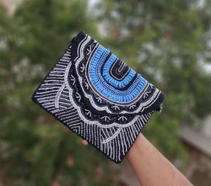 Bolso bandolera bohemio para mujer, bandolera bohemia de India, bolso de mano hecho a mano con cuentas, sobre de noche, bolsos de mano para fiesta - Product Image 4