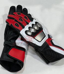 Guantes de cuero para moto, transpirables, para motocross, carreras, pantalla táctil, duraderos y ligeros - Product Image 1