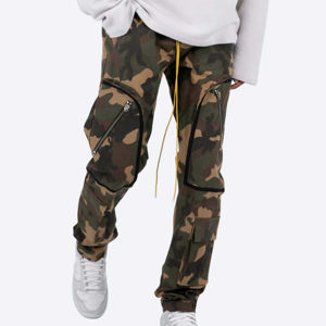 Pantalon cargo personnalisé pour hommes, vêtements de travail tactiques multi-poches, vêtements de sport d'extérieur durables, pantalons streetwear en coton respirant, vente en gros - Product Image 1