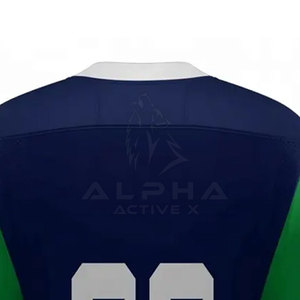 Maillot de hockey sur glace en polyester léger de haute qualité pour hommes fabriqué sur mesure avec nom d'équipe imprimé OEM en vente pour vêtements de sport - Product Image 5