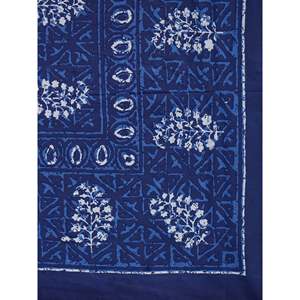 Drap de lit simple en coton bleu 180 TC avec 1 taie d'oreiller, motifs ethniques, effet rafraîchissant, ensemble 3 pièces pour usage domestique (BSB1123) - Product Image 4
