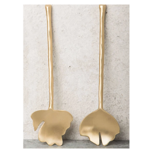 Utensilios de acabado mate, servidores de ensalada, acero espejado para bodas, cenas, fiestas, regalos de inauguración de la casa, pulido por Ambience Lifestyle - Product Image 1