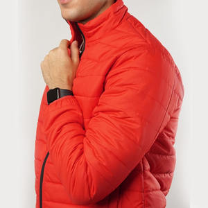 Chaqueta Bomber gruesa de invierno para hombre personalizada, transpirable, 300g, cierre de cremallera, Cuello acolchado sintético de alta calidad con capucha frontal - Product Image 2