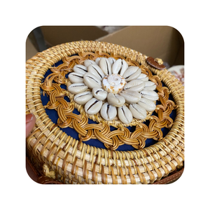 Sac à main rond en rotin fabriqué à la main unique Sac en rotin rond à la mode pour les sorties d'été du fabricant du Vietnam - Product Image 6