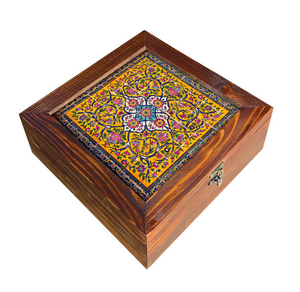 Boîte à bijoux imprimée en bois moderne Beaucoup de conception imprimée dans les unités de fabrication Inde 100% boîte en bois - Product Image 3