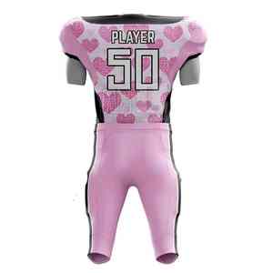 Uniformes de fútbol americano personalizados de alta calidad, transpirables de secado rápido sublimados para hombres, opciones de talla grande disponibles, impresos - Product Image 5