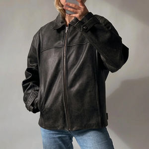 แจ็กเก็ตหนังสำหรับผู้หญิง, สินค้ามาใหม่เสื้อแจ็คเก็ตหนังตัวยาวแบบลำลองขนาดใหญ่สำหรับฤดูหนาว - Product Image 2