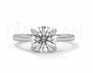 Elegante anillo de compromiso de Plata de Ley 925 para mujer Hermoso diseño solitario con diamantes Moissanite para boda - Product Image 2