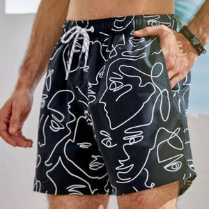 กางเกงว่ายน้ำทำจากผ้ารีไซเคิลสำหรับผู้ชายกางเกงขาสั้นชายหาดพิมพ์ลายได้ตามต้องการกางเกงขาสั้นว่ายน้ำแห้งเร็ว - Product Image 3