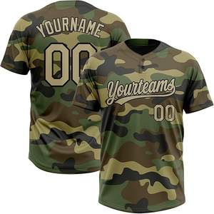 100% Polyester personnalisé Baseball Jersey ensembles sublimé imprimé respirant antibactérien séchage rapide en gros - Product Image 1