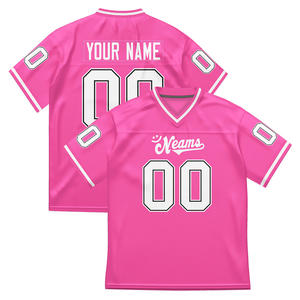 Maillot de football américain personnalisé avec impression numérique, polyester, uniformes d'entraînement personnalisés pour adultes et jeunes - Product Image 4