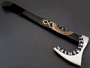 Wholesale Customized High Quality OEM ODM Service Professional Hunting <b>Survival</b> Handmade Viking <b>Axe</b> Handmade Stainless Steel <b>Axe</b> - Product Image 2