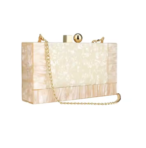 กระเป๋าถือทำจากเรซินสำหรับผู้หญิง & ไปร่วมงานปาร์ตี้ด้วยงานฝีมือเสี้ยว - Product Image 3