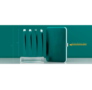 Pinzas para el cuidado de las cejas de alta precisión ANAAIF Ultra duraderas resistentes al óxido con mango ergonómico y Punta puntiaguda - Product Image 6