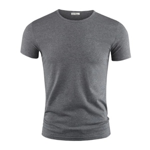 T-shirt à manches courtes pour homme 100% coton Top à col en V noir pur Vêtements de fitness pour homme avec collants noirs confortables - Product Image 1