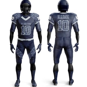 Uniforme de fútbol americano personalizado de alta calidad, Manga corta transpirable, opciones de talla grande, conjuntos de sublimación de Nueva Jersey - Product Image 6