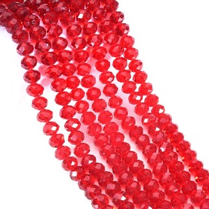 Cuentas sueltas de precio barato de fábrica Natural de alta calidad, cuentas de neumático de cristal facetado, cuentas de vidrio Rondelle para la fabricación de joyas - Product Image 2