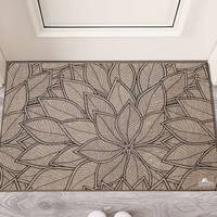 Tapis de sol moderne FLORA en polyester, adapté aux animaux domestiques, certifié OEKO-TEX, antidérapant, lavable, 60x90 cm