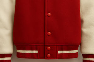 Professional Wholesale Custom Cropped Varsity Jacket Stand <b>Collar</b> Waterproof Breathable Professional Quality Long Sleeve Winter - Product Image 3