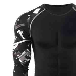 OEM Diseño Hombres Rash Guard Transpirable y Ropa de Calle Nueva Llegada Cantidad a granel con Precio de Fábrica Hombres Rush Guard - Product Image 3