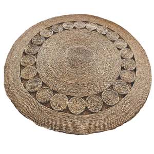 <b>Carpet</b> Eceng Tusuk Lis Coaster Dalam <b>Round</b> - Product Image 1