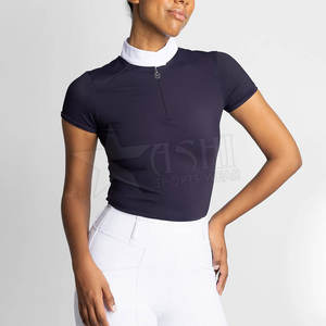 Top ecuestre de media cremallera de alta calidad, manga larga, capa Base para montar a caballo, camisa de carreras y espectáculo de secado rápido para deportes - Product Image 1