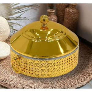 Fashionable Metal Food Warmer & Hotpot Casserole Stainless Steel With Silver Finished Casseroles for Kitchenware Use - Product Image 2