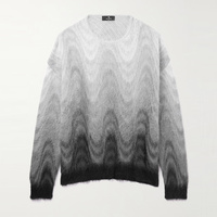 Suéter transpirable de tendencia para hombre, Jersey informal de punto de felpa de manga larga con cuello redondo, prendas de punto