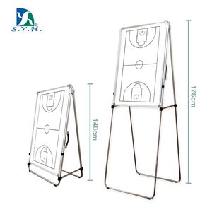 Chevalet trépied portable et pliable avec cadre en fer et acier durable pour l'entraînement au basketball pour jeunes, argent, 60x90cm - Product Image 5