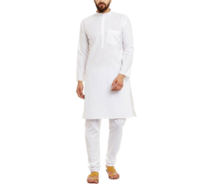 Meilleures ventes de shalwar kameez pour hommes en coton respirant personnalisé, de haute qualité, à séchage rapide, costume 2 pièces pour les occasions de mariage - Product Image 5