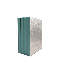Panneau de mousse bleu 20mm Alu des deux côtés. Feuille PIR Climatisation Panneaux de conduits pré-isolés Système de CVC d'isolation thermique