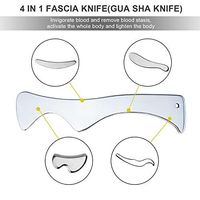 Outil de massage Gua Sha en acier inoxydable, grattoir musculaire