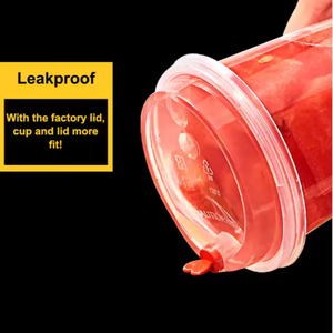 Magasin de boissons vente en gros de gobelets en plastique transparents PP Blister gobelets en plastique transparent avec couvercle marque HM - Product Image 6