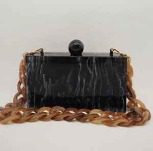 Resin Fancy <b>Clutch</b> <b>Bag</b> Elegant Look <b>Black</b> Resin <b>Clutch</b> <b>Bag</b> or Evening Handmade Designer Resin <b>Clutch</b> <b>Bag</b> - Product Image 3