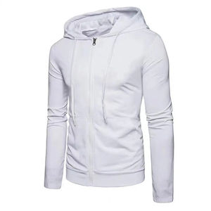 Sudaderas con cremallera personalizadas de alta calidad para hombre Sudadera con capucha de lana de algodón OEM ODM con estampado de logotipo y bordado - Product Image 5