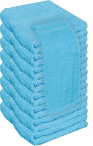 100% serviettes de visage de luxe en coton égyptien flanelles à séchage rapide 1-24 paquets de chiffons de lavage de bain logo imprimé personnalisé absorbant - Product Image 4