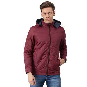 Low MOQ <b>cheap</b> quality customized <b>puffer</b> <b>jackets</b> collar zipper hooded <b>puffer</b> <b>jackets</b> for men's - Product Image 1