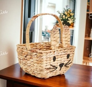 Wholesale Lovely Easter Baskets Custom Bunny Gift Bag for Kids with Handle for Storing <b>Candy</b> Kids <b>Toy</b> and Nursery Decor - Product Image 1