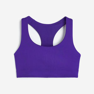 Sujetador deportivo de yoga más vendido Ropa de gimnasio de rayas cruzadas sin costuras de marca personalizada - Product Image 5