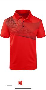 Fabricant de polo de golf à manches courtes en polyester 100% pour hommes, tissu tricoté en jersey respirant avec logo à motif imprimé - Product Image 4